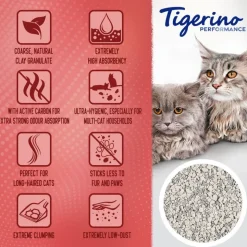 Tigerino Performance XL-Grain Multi Cat kattegrus - Babypudder