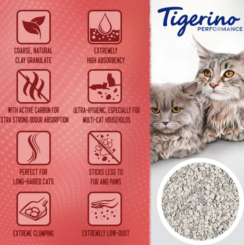 Tigerino Performance XL-Grain Multi Cat kattegrus - Babypudder