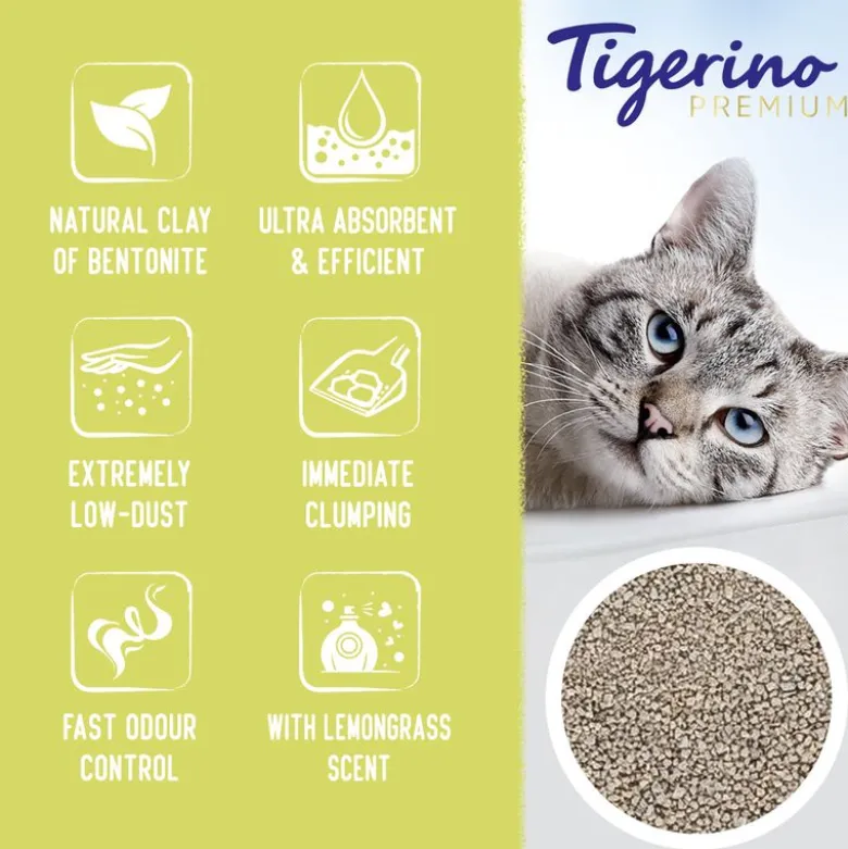 Tigerino Premium kattegrus - Citrongræsduft