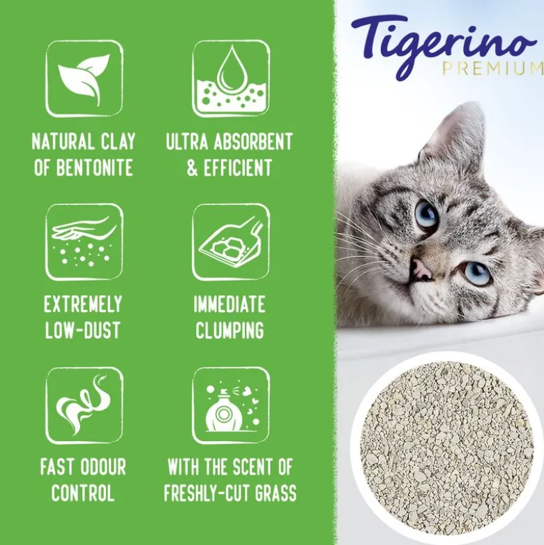 Tigerino Premium kattegrus - Friskslået Græs