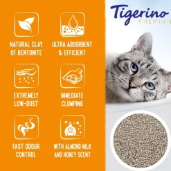 Tigerino Premium kattegrus - Mandelmælk og honning