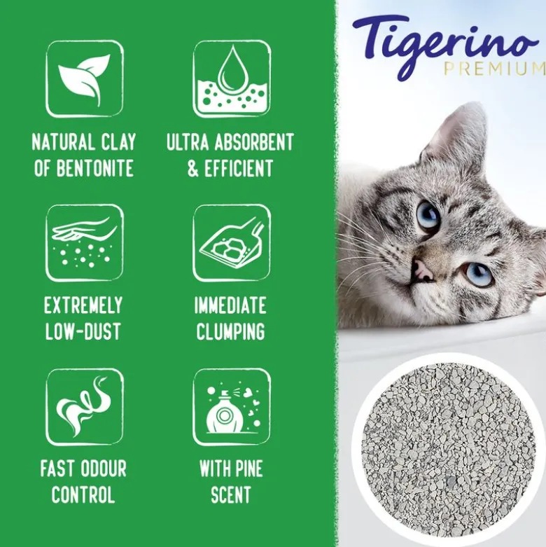 Tigerino Premium kattegrus - Pinje
