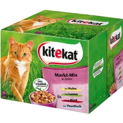 Topseller-pakke: 96 x 85 g Kitekat portionsposer