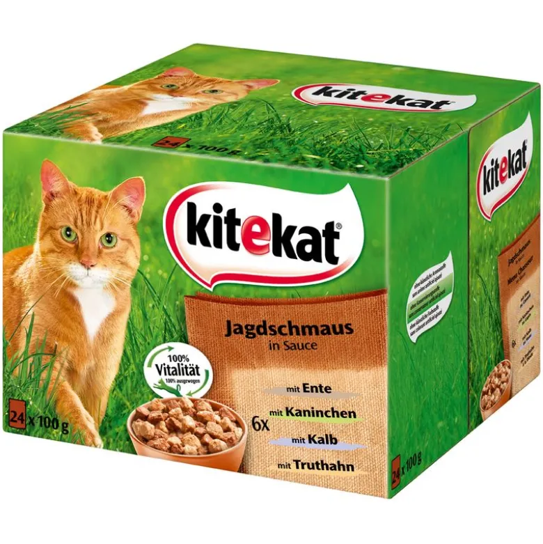 Topseller-pakke: 96 x 85 g Kitekat portionsposer