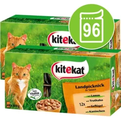 Topseller-pakke: 96 x 85 g Kitekat portionsposer