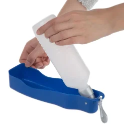 Trixie cykelkurv, sort + Drikkeskål med vanddispenser
