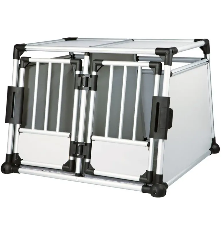 Trixie hundebur Aluminium dobbelt