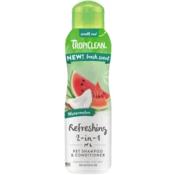 TropiClean Refreshing 2-i-1 Shampoo Conditioner Vandmelon