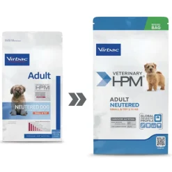 Virbac Veterinary HPM Adult Dog Neutered Small & Legetøj