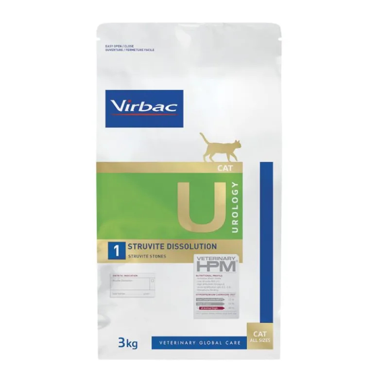 Virbac Veterinary HPM Cat Urology Struvite Dissolution U1