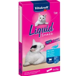 Vitakraft Cat Liquid-Snack med laks + omega-3