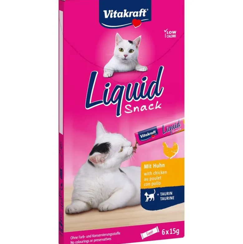 Vitakraft Cat Liquid-Snack med kylling + taurin