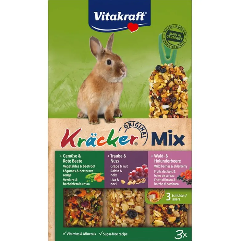Vitakraft Dværgkanin-Kräcker Trio-Mix