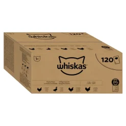 Whiskas Adult portionsposer med fjerkræ i gelé 120 x 85 g