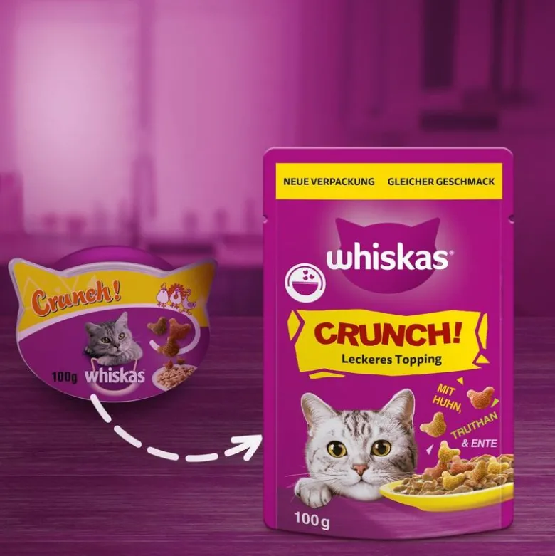 Whiskas Crunch med kylling, kalkun & and