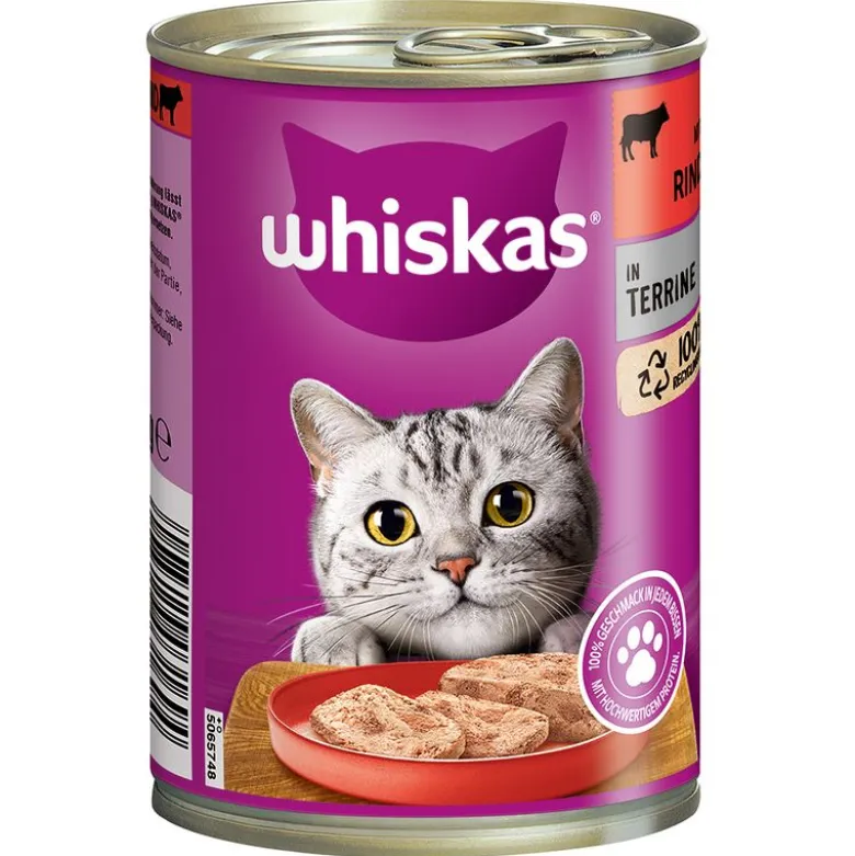 Whiskas 1+ dåser 12 x 400 g