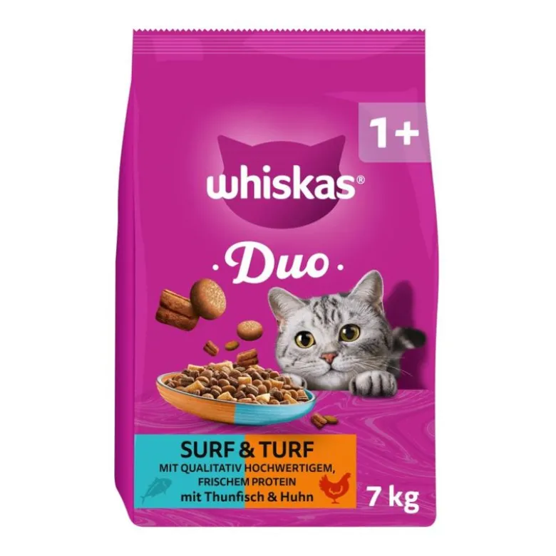 Whiskas 1+ Duo Surf & Turf Tun & Kylling