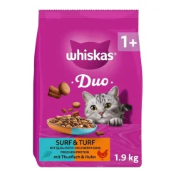 Whiskas 1+ Duo Surf & Turf Tun & Kylling