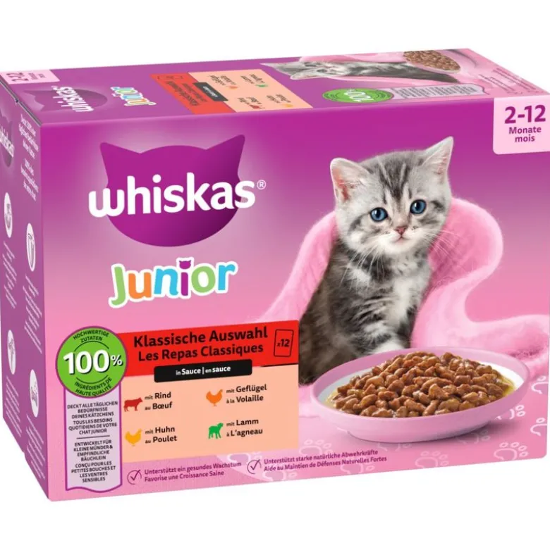 Whiskas Junior portionsposer 12 x 85 g