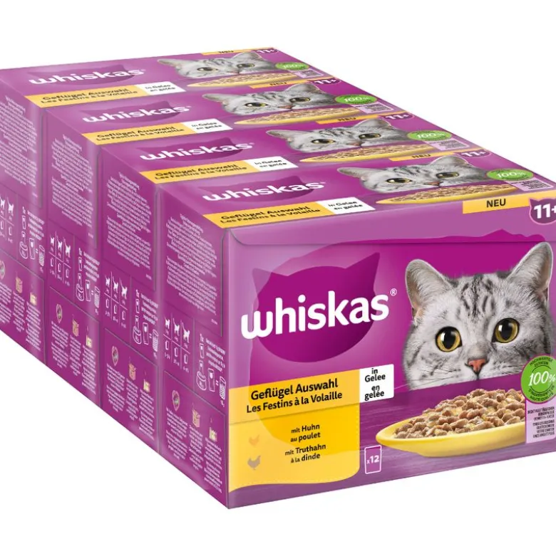 Whiskas Senior portionsposer 48 x 85 g