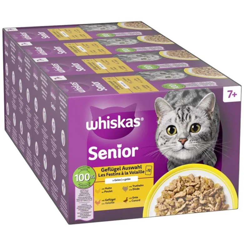 Whiskas Senior portionsposer 48 x 85 g