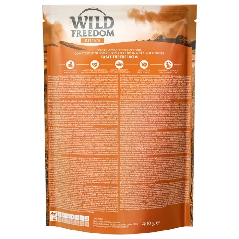 Wild Freedom Kitten "Wide Country" Fjerkræ - Kornfri