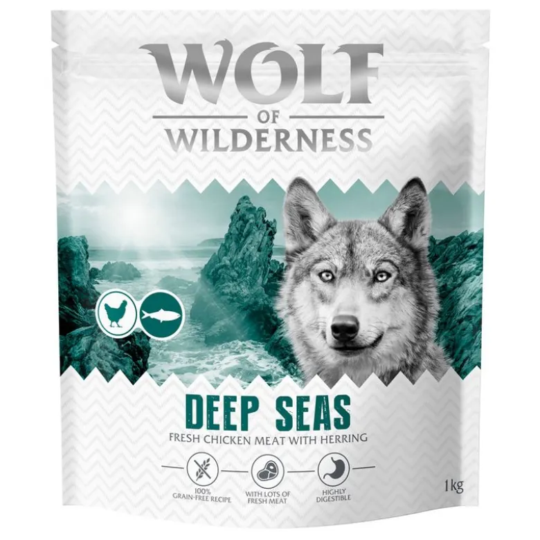 Wolf of Wilderness Adult "Deep Seas" Sild - kornfri