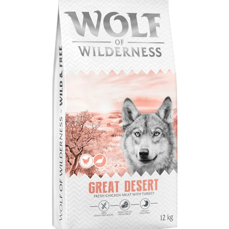 Wolf of Wilderness Adult "Great Desert" kalkun - kornfri
