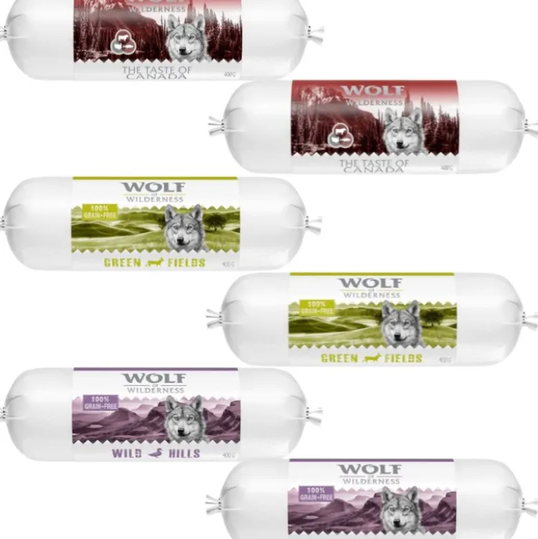 Wolf of Wilderness Adult - Soft & Strong 6 x 300 g - Blandet pakke