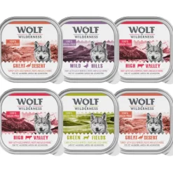Wolf of Wilderness Adult - Soft & Strong 6 x 300 g - Blandet pakke