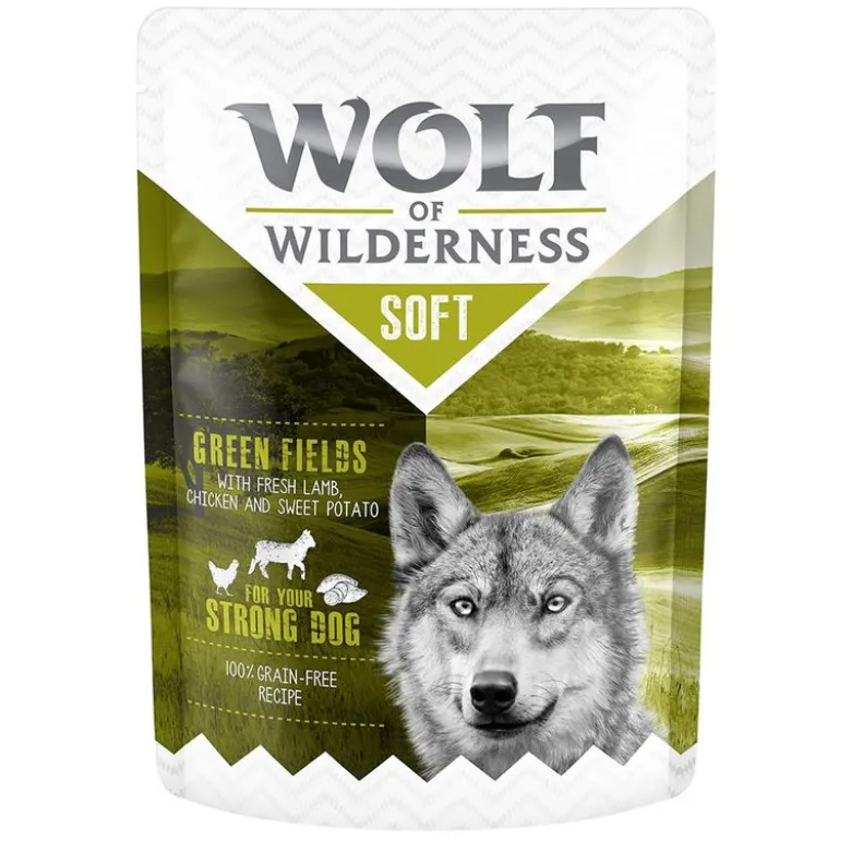Wolf of Wilderness Adult - Soft & Strong 6 x 300 g - Blandet pakke