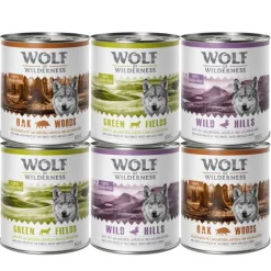 Wolf of Wilderness Adult - Soft & Strong 6 x 300 g - Blandet pakke