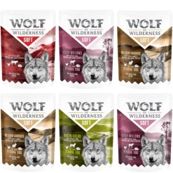 Wolf of Wilderness Adult - Soft & Strong 6 x 300 g - Blandet pakke