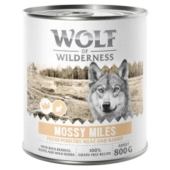 Wolf of Wilderness Adult 6 x 800 g - Med masser af frisk fjerkræ