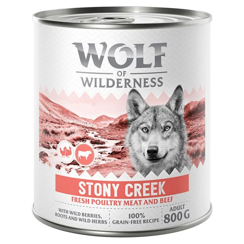 Wolf of Wilderness Adult 6 x 800 g - Med masser af frisk fjerkræ
