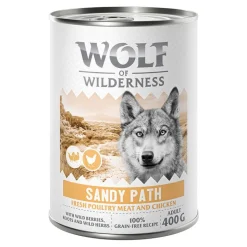 Wolf of Wilderness Adult 6 x 400 g - Med masser af frisk fjerkræ