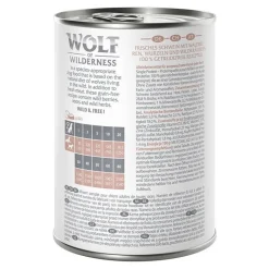 Wolf of Wilderness Adult 6 x 400 g - Single Protein