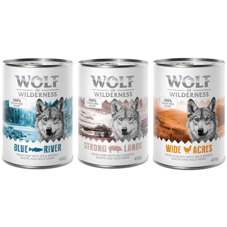 Wolf of Wilderness Adult 6 x 400 g - Single Protein