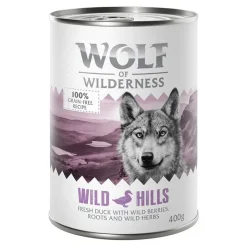 Wolf of Wilderness Adult 6 x 400 g - Single Protein