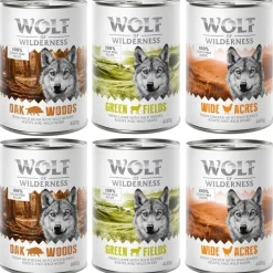 Wolf of Wilderness Adult 6 x 400 g - Single Protein