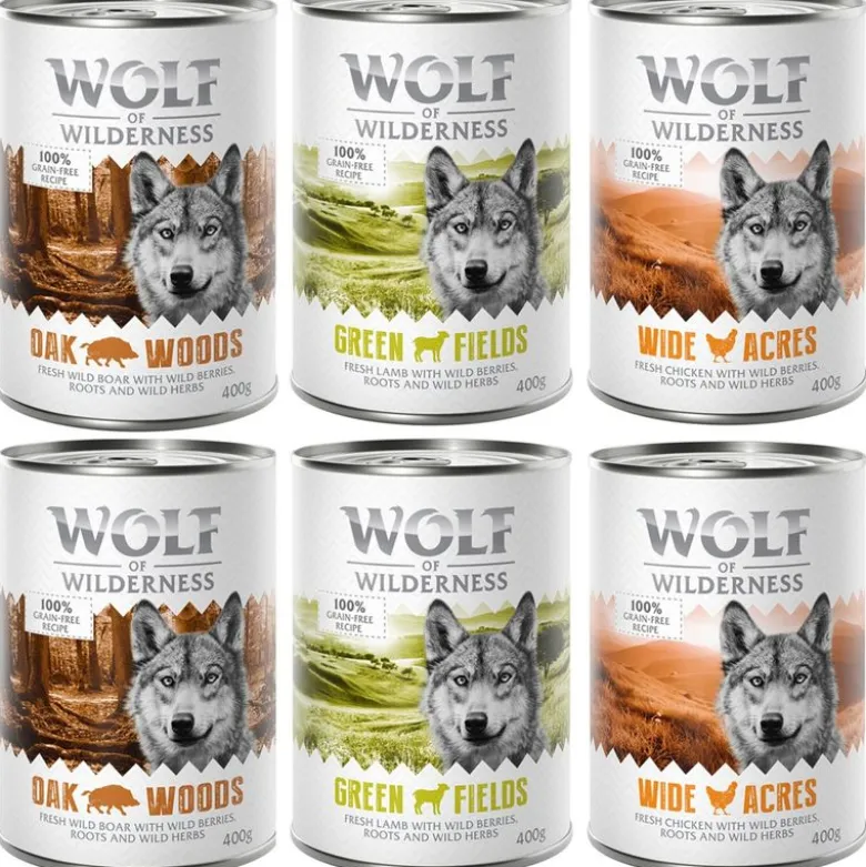 Wolf of Wilderness Adult 6 x 400 g - Single Protein