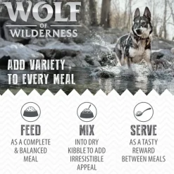 Wolf of Wilderness Adult 6 x 400 g - Single Protein