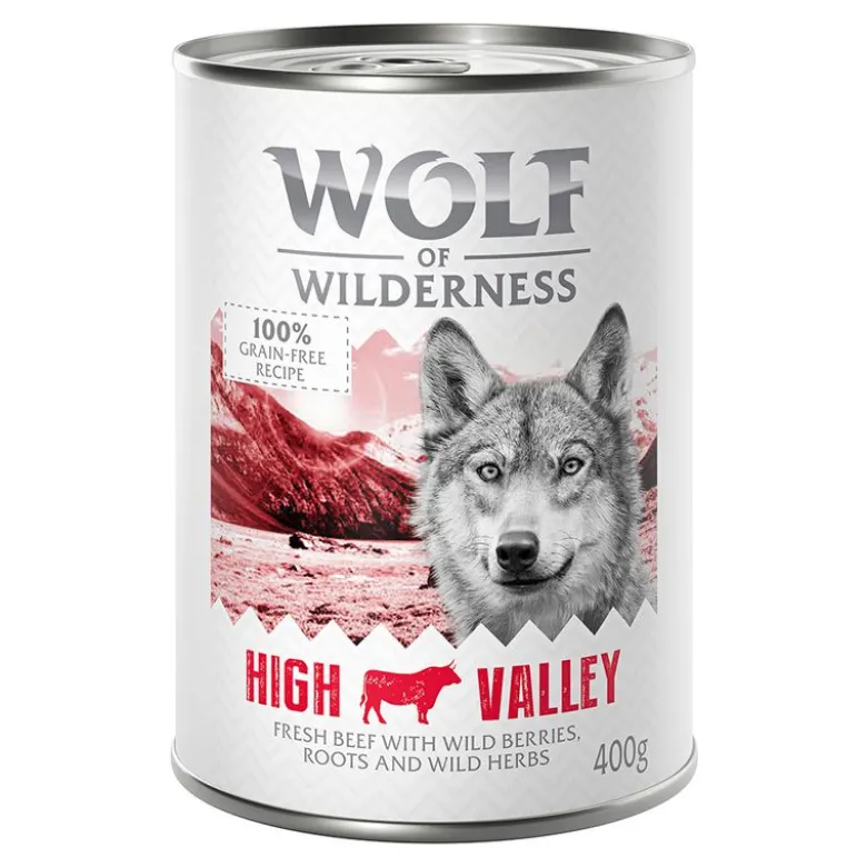 Wolf of Wilderness Adult 6 x 400 g - Single Protein