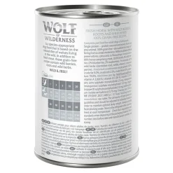 Wolf of Wilderness Adult 6 x 400 g - Single Protein