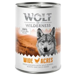 Wolf of Wilderness Adult 6 x 400 g - Single Protein