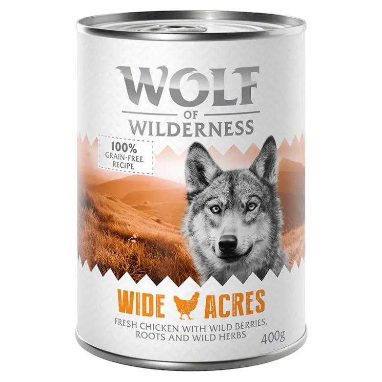 Wolf of Wilderness Adult 6 x 400 g - Single Protein