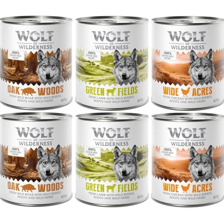 Wolf of Wilderness Adult 6 x 800 g - Single Protein
