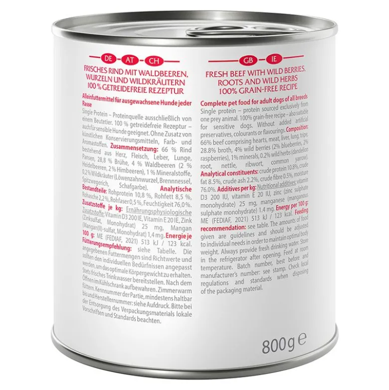 Wolf of Wilderness Adult 6 x 800 g - Single Protein
