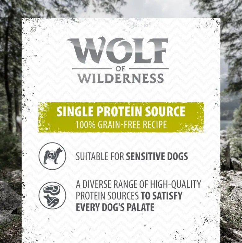 Wolf of Wilderness Adult 6 x 800 g - Single Protein