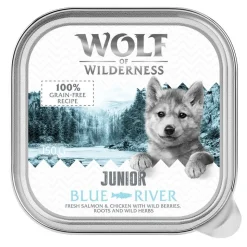 Wolf of Wilderness JUNIOR - Duo protein opskrift 6 / 24 x 150 g bakke